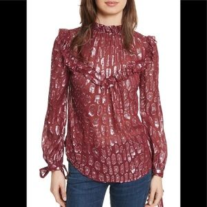 Veronica Beard Brooks Blouse